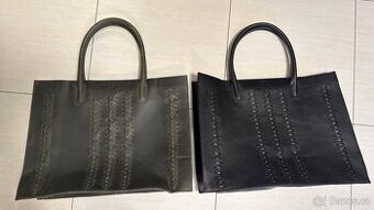 2xvětší shopper kabelky - nové-černá,olivová,cena za obě