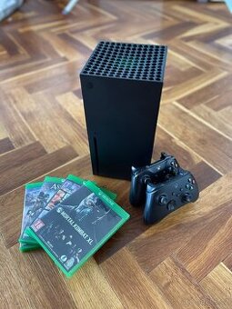 Xbox series X + 2x herní ovladač + 4 hry