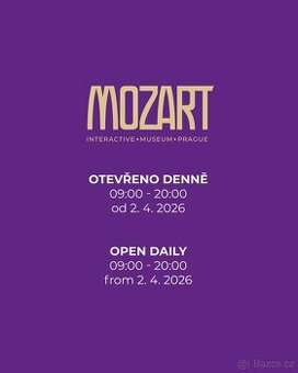 Muzeum Mozart Interactive Museum Praha rodinná vstupenka