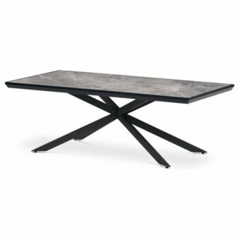Konferenční stolek AHG-288 120x60cm, slinutá keramika, šedá