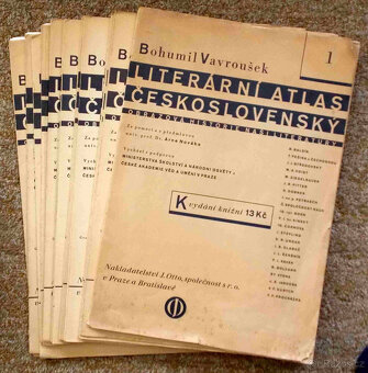Vavroušek: Literární atlas československý, vyd.1931