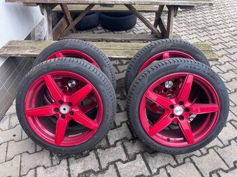 Alu kola R17 5x100 VW Škoda 215/45 R17