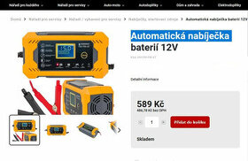 Automatická autonabíječka mikroprocesorová nová - 1