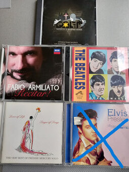 CD/Freddie Mercury, Beatles,muzikál Golem....