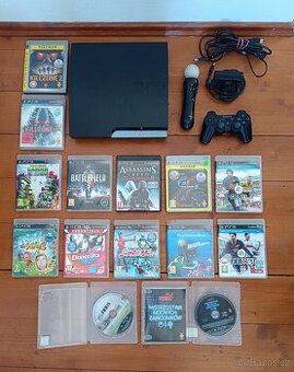 PS3 set ovladač, pohybový ovladač, hry / PlayStation 3