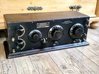 Starožitné rádio Paragon RA-10, USA, 1920-22, top stav