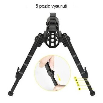Taktický M-LOK bipod, dvojnožka