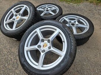 Originální alu kola Porsche 5x130 + zimní pneu