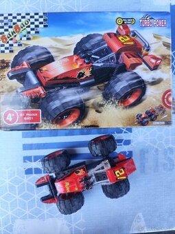 Stavebnice BanBao 8601 Turbo Power Rodeo (červené terénní au