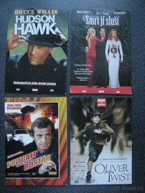 4x filmové dvd - Belmondo, Bruce Willis, Kingsley