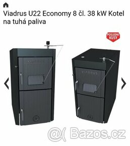 Kotel Viadrus U22 Economy  8 čl.38 kW, na tuhá paliva