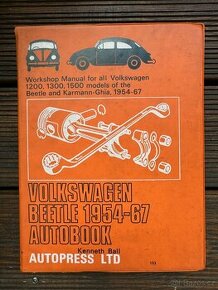 VW BEETLE BROUK KARMANN-GHIA originalni montazni manual