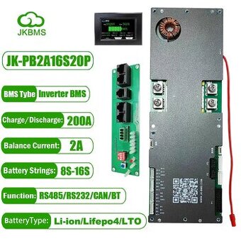 BMS JK-PB2A16S20P včetně 4,3" displeje - nová, nepoužitá - 1