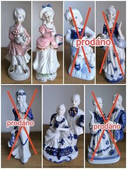 Porcelánová sošky - poslední 4ks - 1