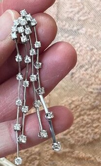 Zlaté Náušnice s diamanty - 1