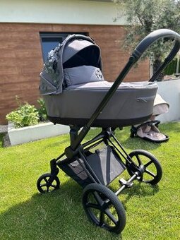 Cybex Priam 4.0 Simply flowers grey+seatpack Cozy Beige