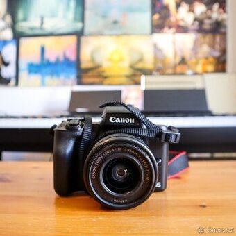 Canon M50 Mark II + objektiv + příslušenství
