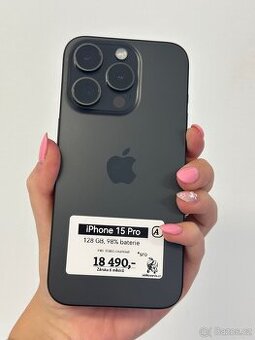 iPhone 15 Pro - 128GB - 98% baterie