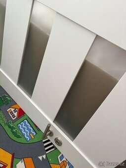 Interiérové dveře PRESTON 1 bílé plné 80P, spolu s klikou