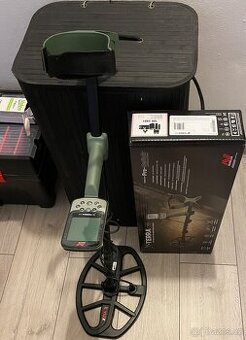 Minelab Xterra Pro kupovaný 7.08.2025 s krabici a dokladem