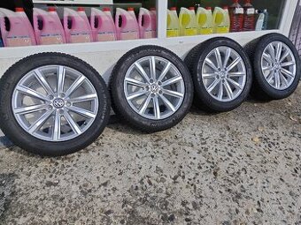Alu Vw Passat B8 5/112 r17 + 215/55 r17 zimní Michelin
