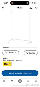 Stojanový věšák IKEA MULIG