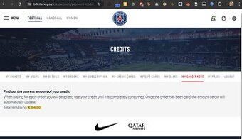 Sleva 25 % na lístky/merch PSG (Paris Saint-Germain)