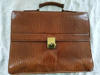 Kožená aktovka – kvalitní hnědá kůže