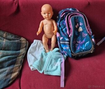 Dívčí školní batoh s přídavkem