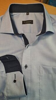 Pánská modrá formální košile Eterna/43-XL/2x66cm