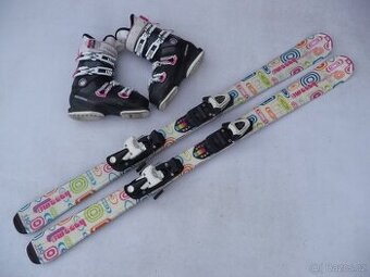 156. Lyže TECNO - 130 cm + boty ROSSIGNOL 37eu - set