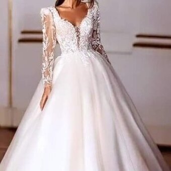 NOVÉ LUXUSNÍ svatební šaty CRYSTAL