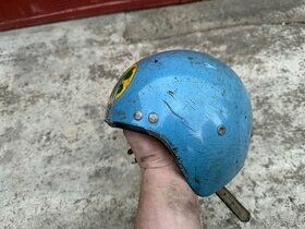Stará motopřilba helma kokos - 1