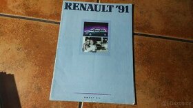 Katalog Renault  r.1991 v CZ - Pěkný stav
