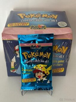 Pokémon Dunkin Bubble Gum rok 2000 Balíček Akcia