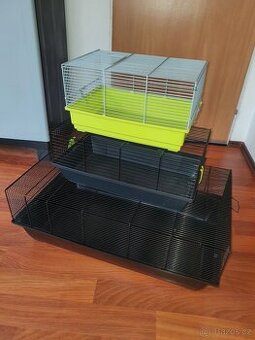 Klece pro malé hlodavce+ kolotoče a domečky - 1