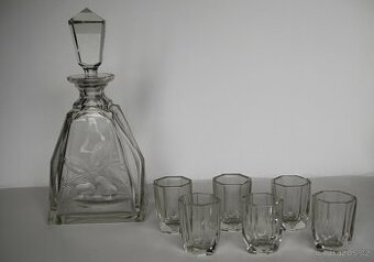 Likérová souprava Art Deco