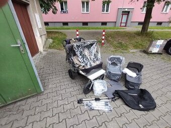 Kočár Easywalker duo+ výbava pro dvojčata