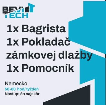 Bagrista / Strojník, Pokladač zámkové dlažby, Pomocník