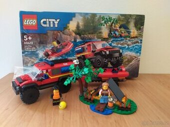 LEGO 60412 - Hasičský vůz 4x4 a záchranný člun