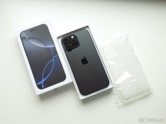 APPLE iPhone 16 Pro MAX 256GB Černý titan - ZÁRUKA - 100% B.