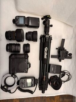 Canon EOS R s gripem + 2 objektivy + příslušenství