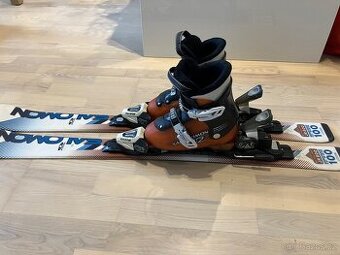 Dětské lyže Salomon 100 a boty Salomon 19
