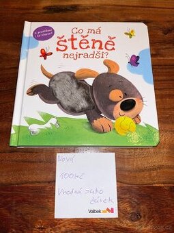 Senzomotoricka kniha Co má štěně nejradši, nová