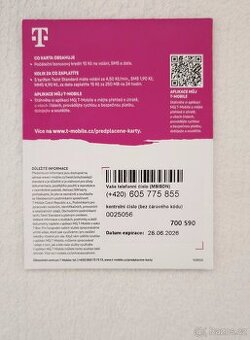 NOVÉ 605 775 855 Stříbrné číslo