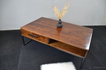 Akáciový konferenční stolek se šuplíky