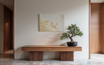 Abstraktní 3D zlatý obraz - 100x70