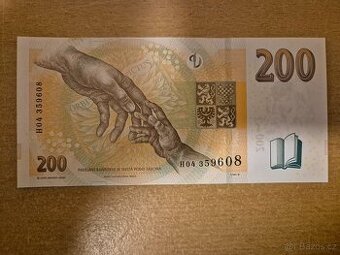 Bankovka  ser. H  200 kč