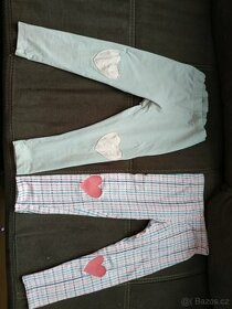 2x dívčí legíny Lindex a Pepco vel 92