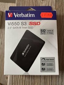 Interní disk Verbatim VI550 S3 2.5" SSD 512GB